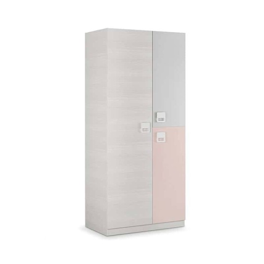 Armario juvenil blanco rosa 3 puertas
