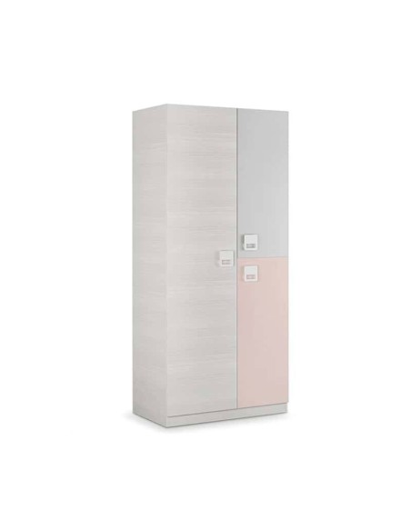 Armario juvenil blanco rosa 3 puertas