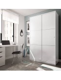 Armario Ward 2 puertas correderas blanco brillo