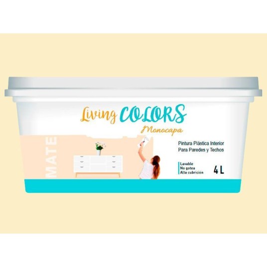 PINTURA PLASTICA LIVING COLORS VERDE PISTACHO