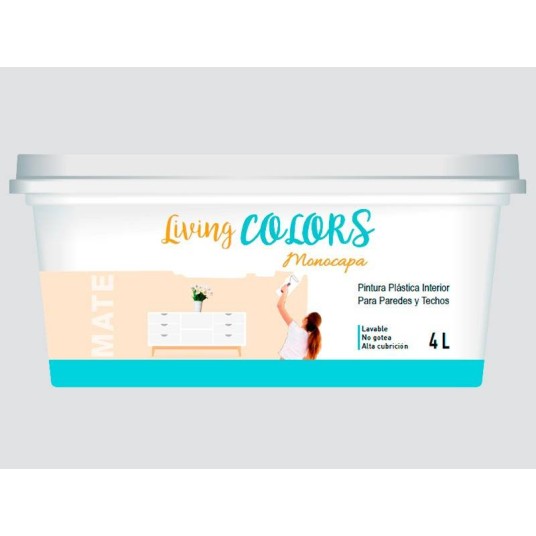 PINTURA PLASTICA LIVING COLORS VERDE PISTACHO