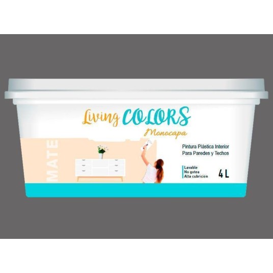 PINTURA PLASTICA LIVING COLORS VERDE PISTACHO