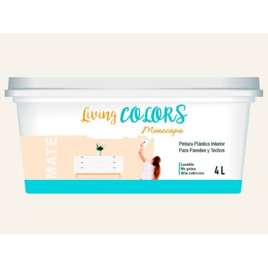 PINTURA PLASTICA LIVING COLORS VERDE PISTACHO
