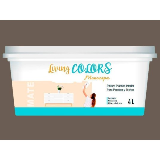 PINTURA PLASTICA LIVING COLORS VERDE PISTACHO
