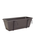 Jardinera Venezia plástico resistente UV para barandilla