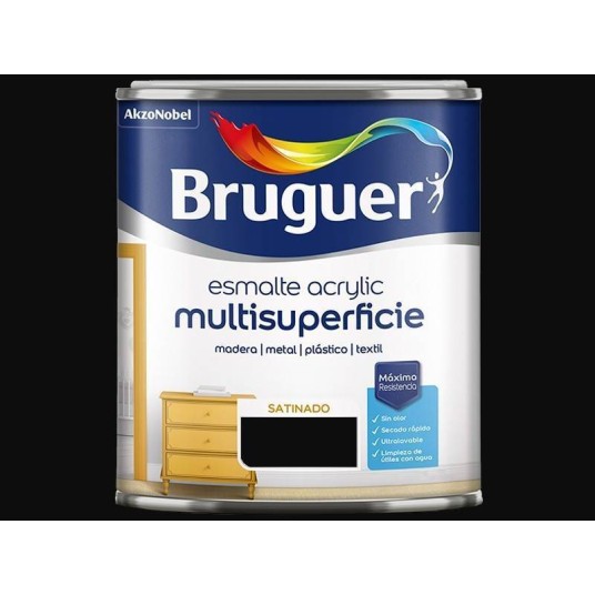 Esmalte acrílico satinado multisuperficie Bruguer 750 ml