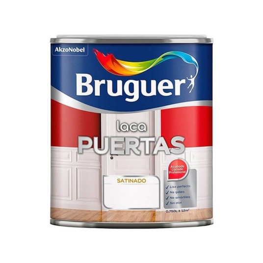 Laca Bruguer para puertas y muebles – blanco satinado permanente o roto