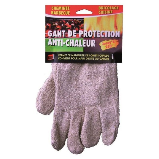 guantes protección calor chimenea estufa