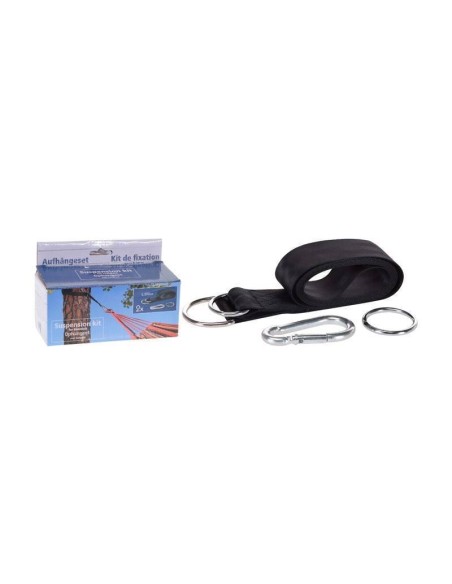 Kit de fijación para hamaca colgante con soporte hasta 120 kg