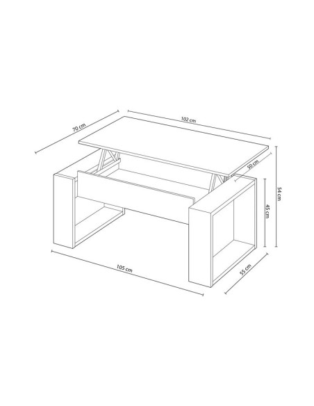 MESA CENTRO ELEVABLE URBAN