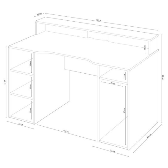 MESA ORDENADOR GAMER