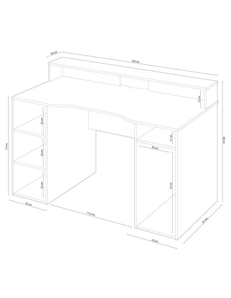 MESA ORDENADOR GAMER
