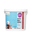 Envase de 5 kg de cloro granulado para piscinas