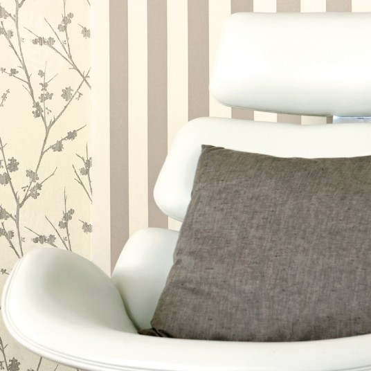 PAPEL PINTADO RAYAS MARRONES