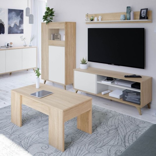 MUEBLE TV + ESTANTE KIKUA PLUS