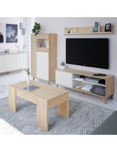 MUEBLE TV + ESTANTE KIKUA PLUS