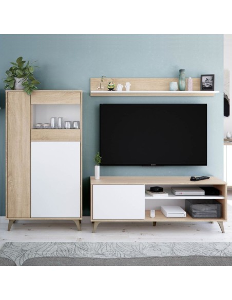 VITRINA 3 PUERTAS KIKUA PLUS