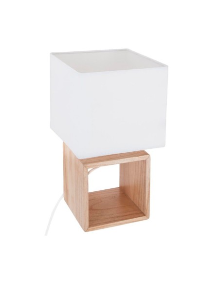 LAMPARA CUADRADA DE MADERA H32