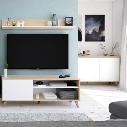 Aparador Kikua Plus – Mueble nórdico con 3 puertas