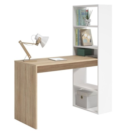 MESA DE ESTUDIO CON ESTANTERIA GIO PLUS