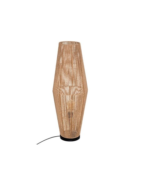 Lámpara de pie Aissa en madera, papel y hierro
