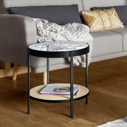 MESA DE CENTRO CON RELOJ