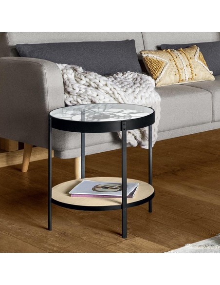 MESA DE CENTRO CON RELOJ