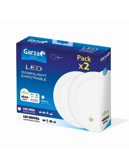 PACK 2 DOWNLIGHTS EMPOTRABLES GARZA