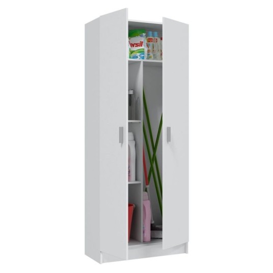 ARMARIO MULTIUSOS ESCOBERO USE 2 PUERTAS BLANCO