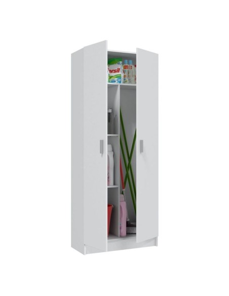ARMARIO MULTIUSOS ESCOBERO USE 2 PUERTAS BLANCO