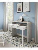 Escritorio extensible Tryion consola convertible blanco artik 98 cm