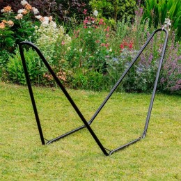 soporte para hamaca acero negro jardín exterior
