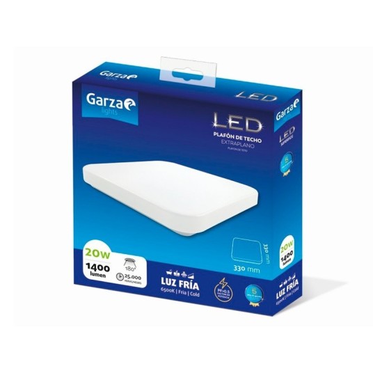 PLAFON CUADRADO SLIM 32W