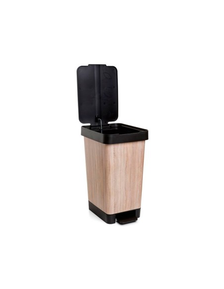 CUBO DE BASURA IMITACIÓN MADERA 25L.