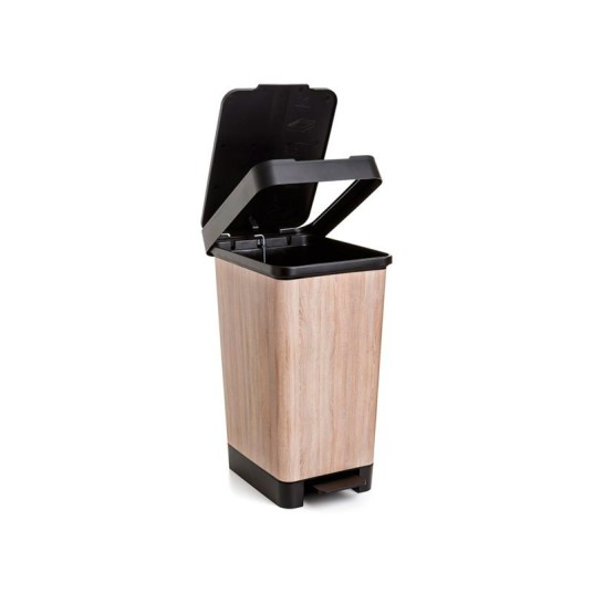 CUBO DE BASURA IMITACIÓN MADERA 25L.
