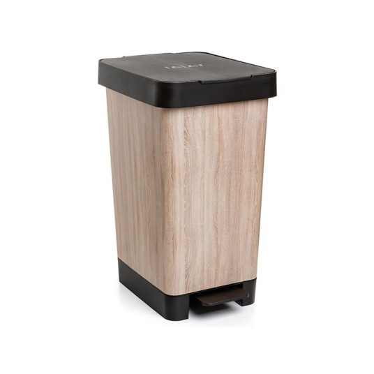 CUBO DE BASURA IMITACIÓN MADERA 25L.