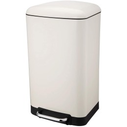 Cubo de basura Ariane 30 L con pedal y cierre silencioso – Blanco