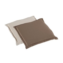 Cojín para silla exterior 42x42 cm topo beige acolchado