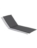 cojín tumbona exterior gris 190 cm