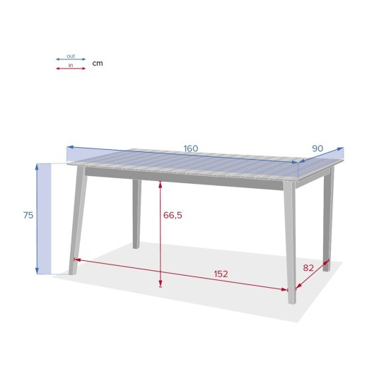 MESA DE MADERA DE ACACIA TIWI