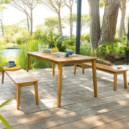 MESA DE MADERA DE ACACIA TIWI