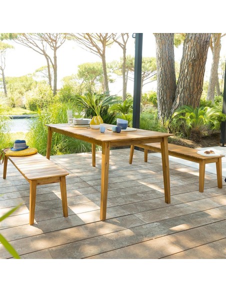 MESA DE MADERA DE ACACIA TIWI