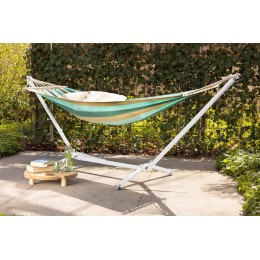 soporte para hamaca blanco acero jardín moderno