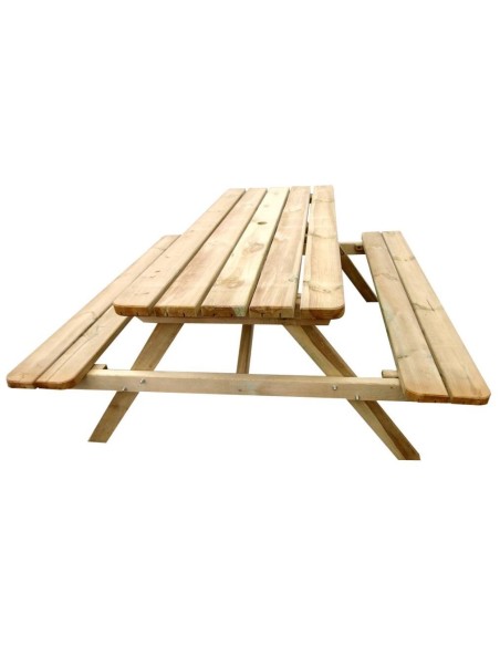 MESA PICNIC CON BANCOS ABATIBLES