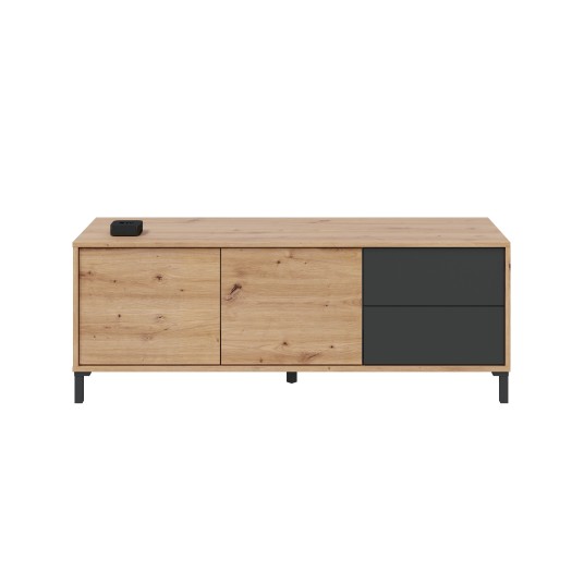 Mueble TV nórdico industrial compacto
