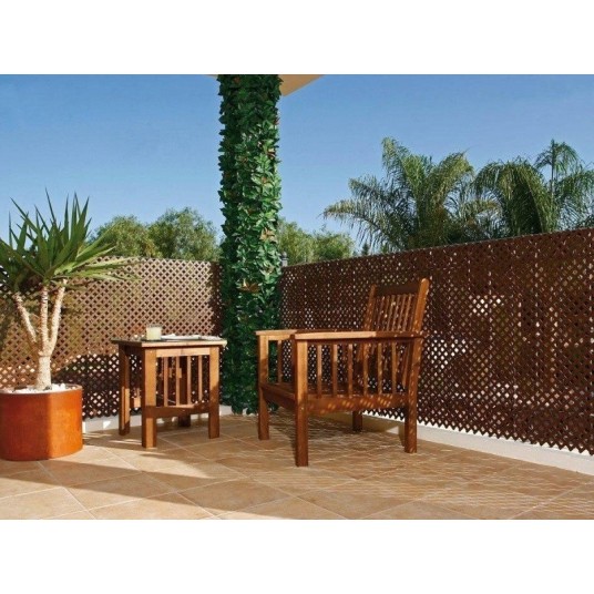 Celosía decorativa de PVC sin marco, 1x2 m