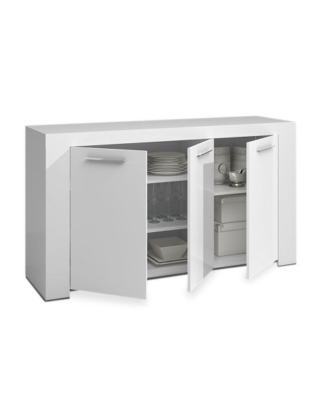 Aparador Ambit 3 puertas – Melamina Blanco Artik