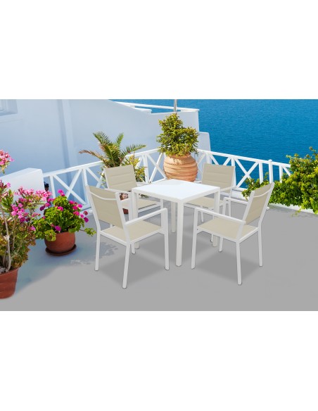 MESA DE JARDIN CUADRADA BRASILIA