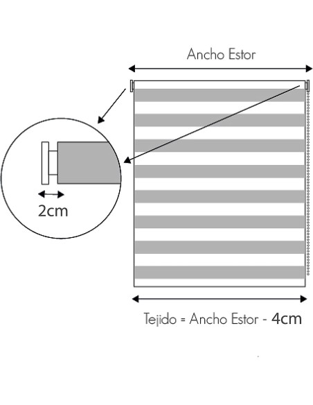ESTOR ENROLLABLE DE DOBLE CAPA