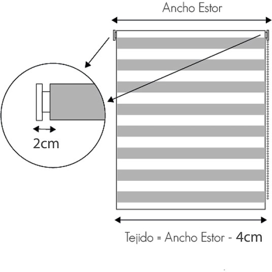 ESTOR ENROLLABLE DE DOBLE CAPA